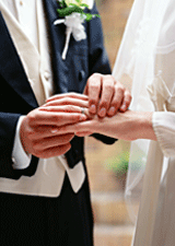 婚礼指輪交換